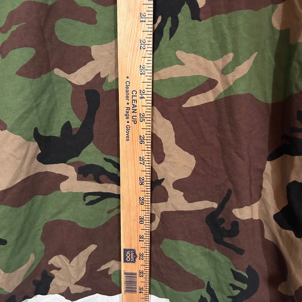 Polo Ralph Lauren Mens 5XB Camo Pocket T-Shirt Green Brown Woodland Camouflage